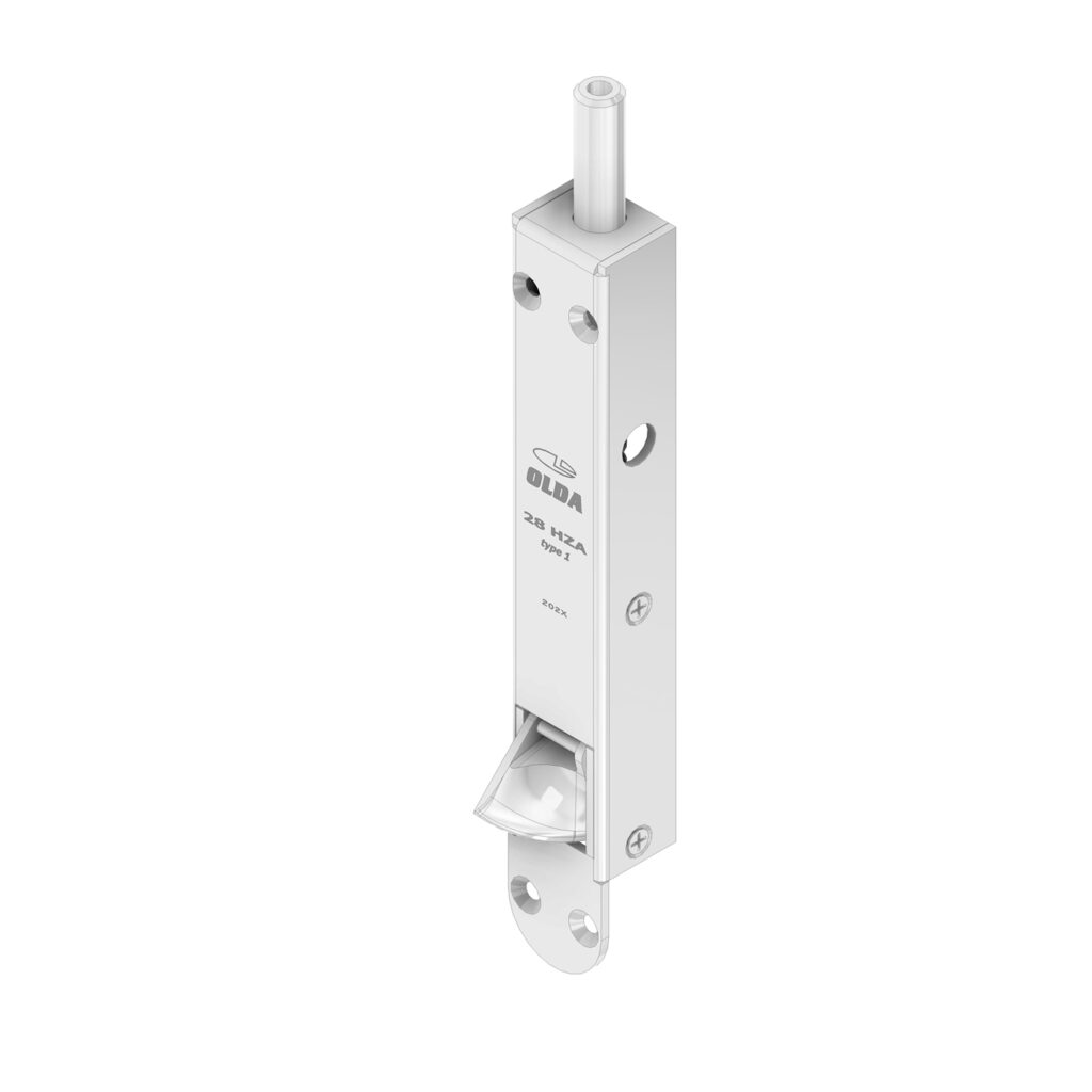 Automatic flush bolt OLDA 28 HZA – with extended bolt – Olda