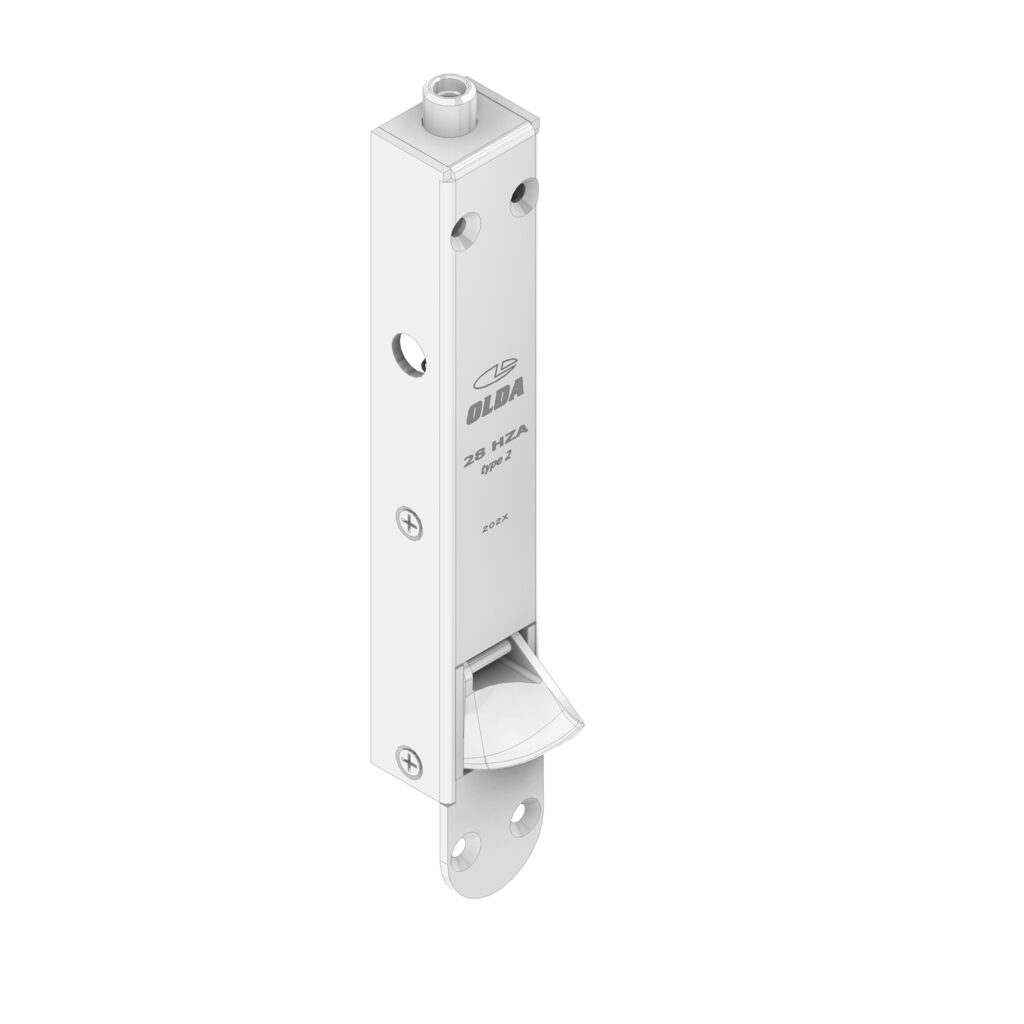 Automatic flush bolt OLDA 28 HZA – with extended bolt – Olda