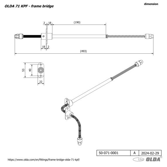 Frame bridge <br>OLDA 71 KPF